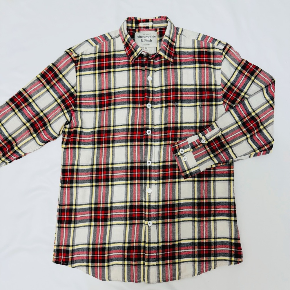 Abercrombie & Fitch Flannel Plaid Men's Shirt